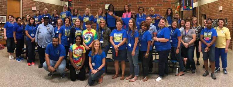 Sandusky Elementary staff group photo